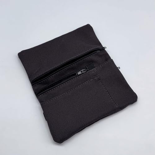 Detalle de Leia Design Porta Tabacco Cartine e Filtri + Portafoglio: astuccio cucito a mano, resistente e pratico
