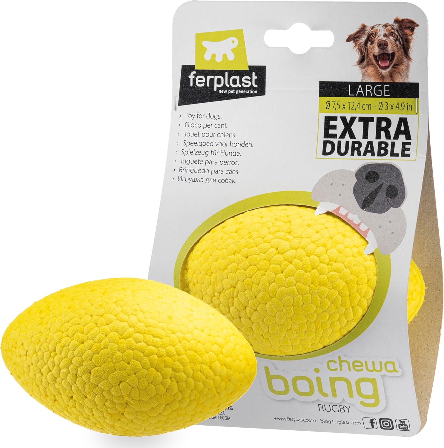 Thumbnail 6 de Ferplast jouet chien durable, non toxique, jaune ⚡