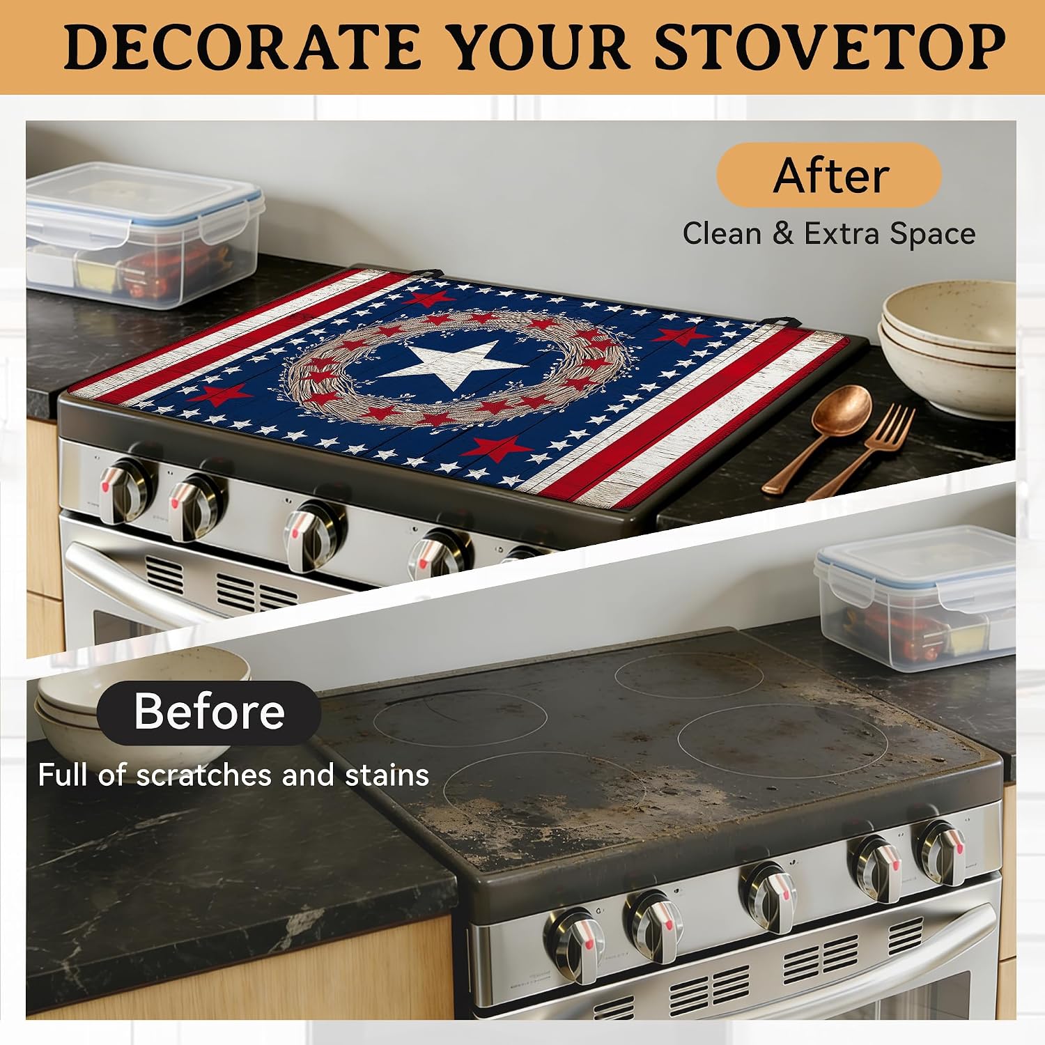 Detalle de Electric Stove Top Cover, 28 x 20 in