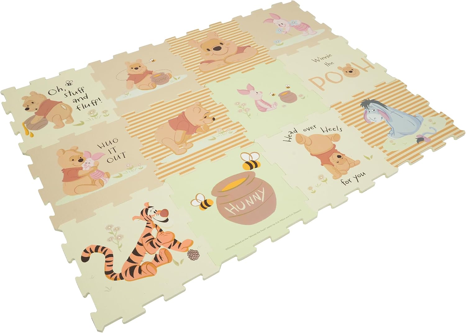 Thumbnail 4 de Disney Winnie The Pooh Foam Play Mats – 12-Piece Interlocking 1cm EVA Floor Tiles