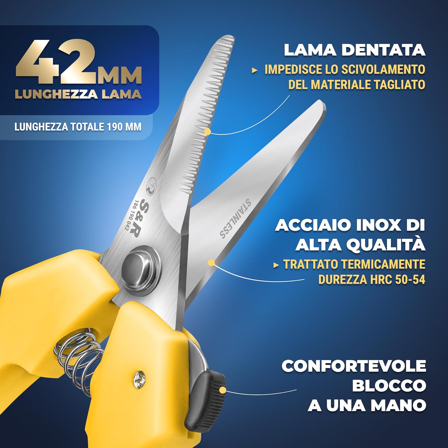 Detalle de S&R Forbici Multiuso 19 cm per bricolage ✂