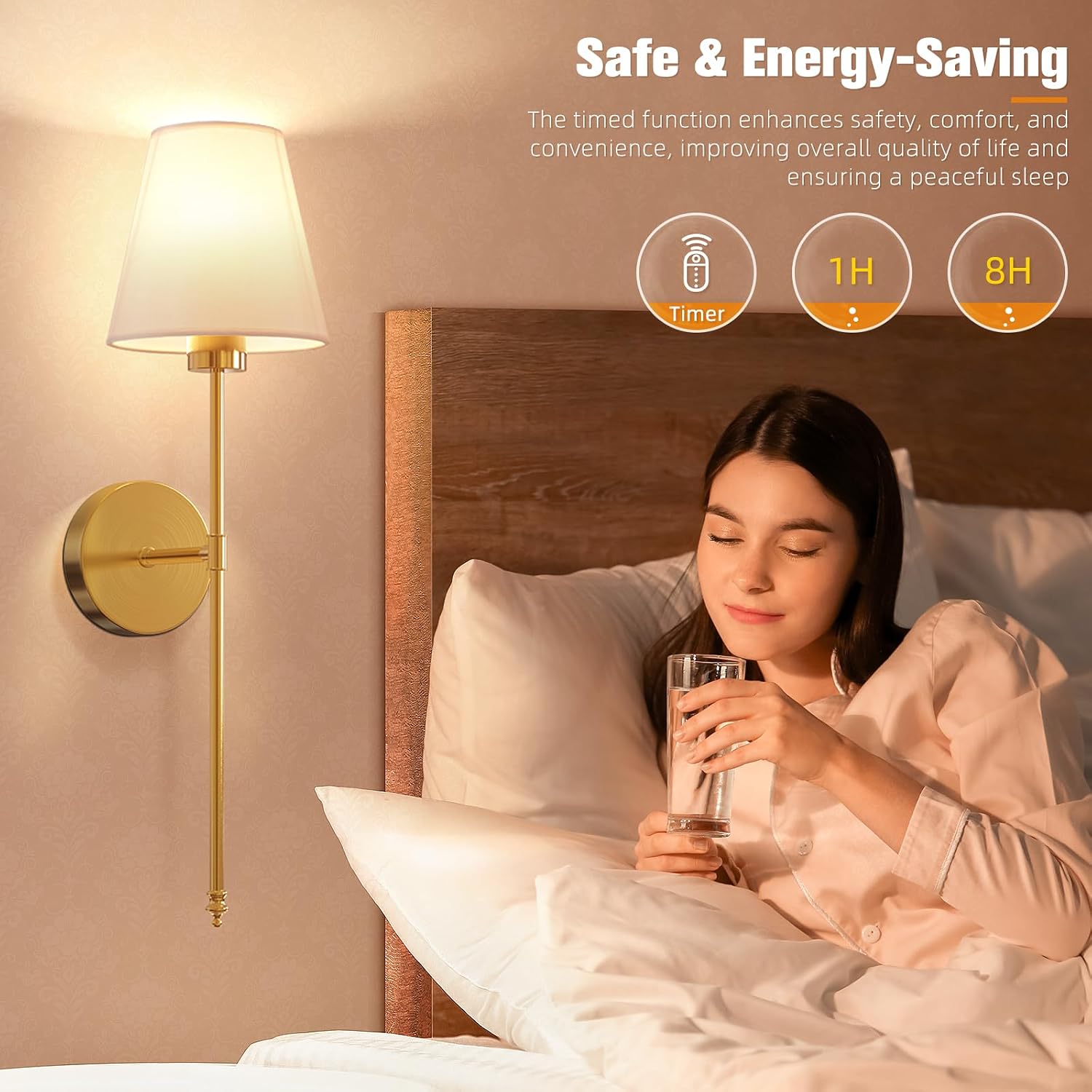 Thumbnail 5 de NIORSUN 19.9-Inch Battery Wall Sconce Set