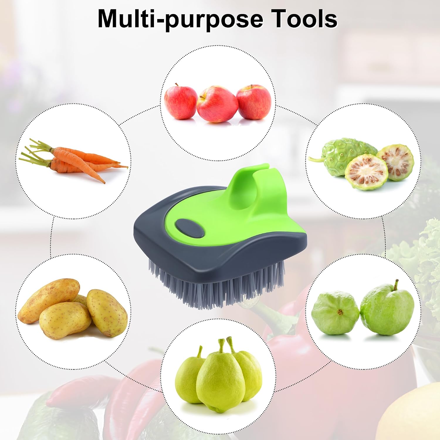 Thumbnail 4 de Aodaer Vegetable Brush Silicone