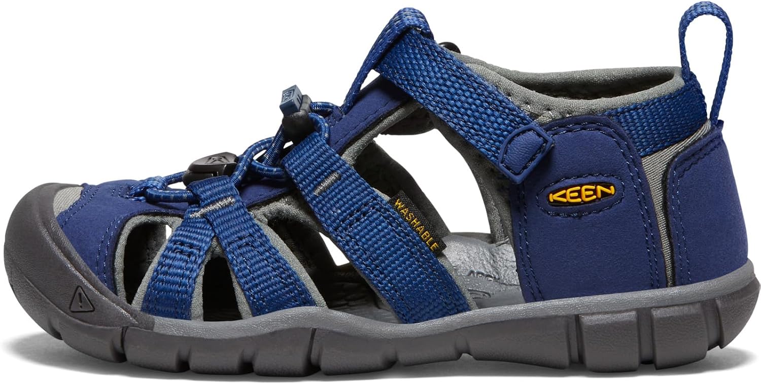 Detalle de KEEN Unisex Kinder Seacamp II CNX Sandale – wasserabweisend, schnelltrocknend, rutschfest