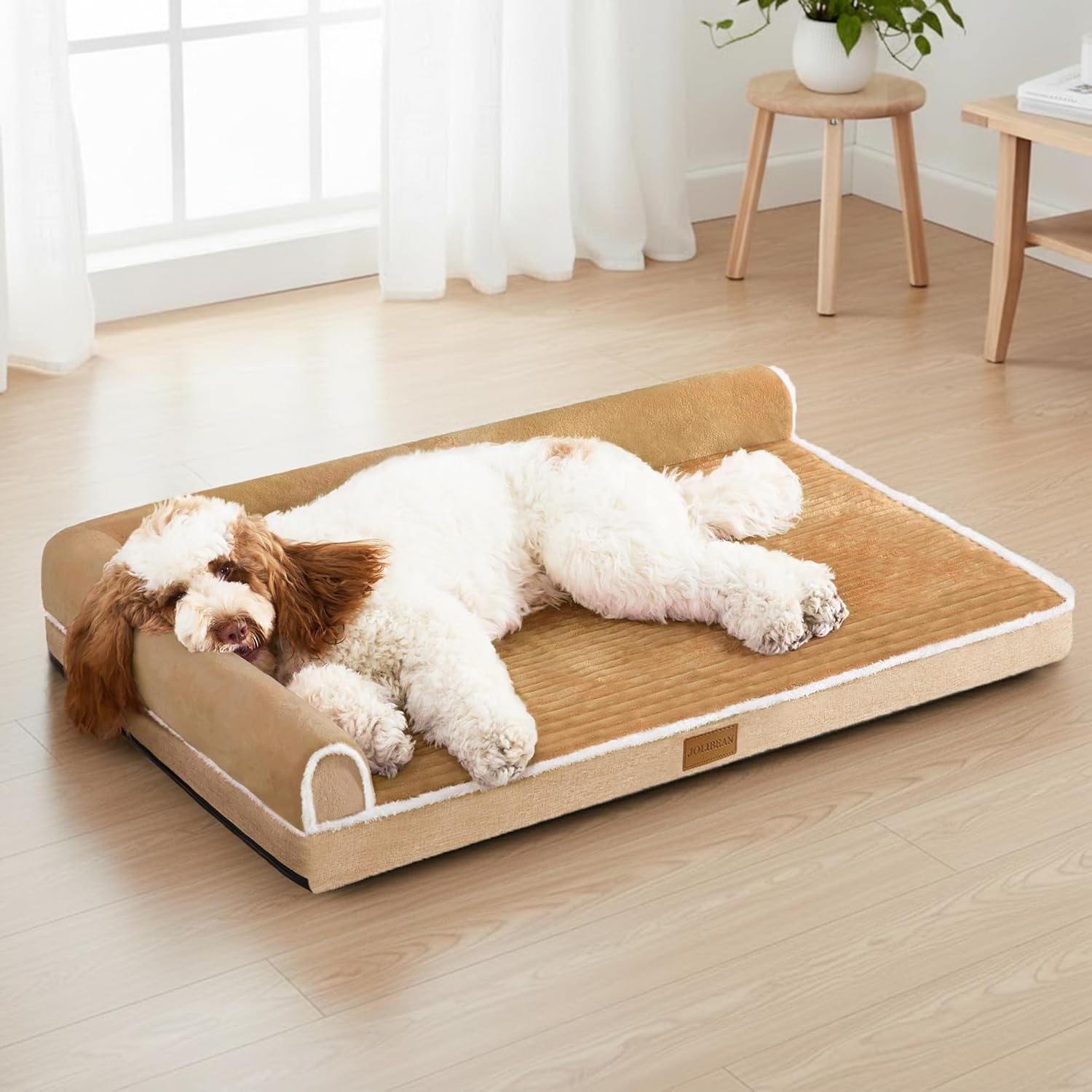 Thumbnail 6 de Jolibean Orthopedic XL Dog Bed – 122 x 76 cm for Large Dogs, Waterproof, Non-Slip Comfort