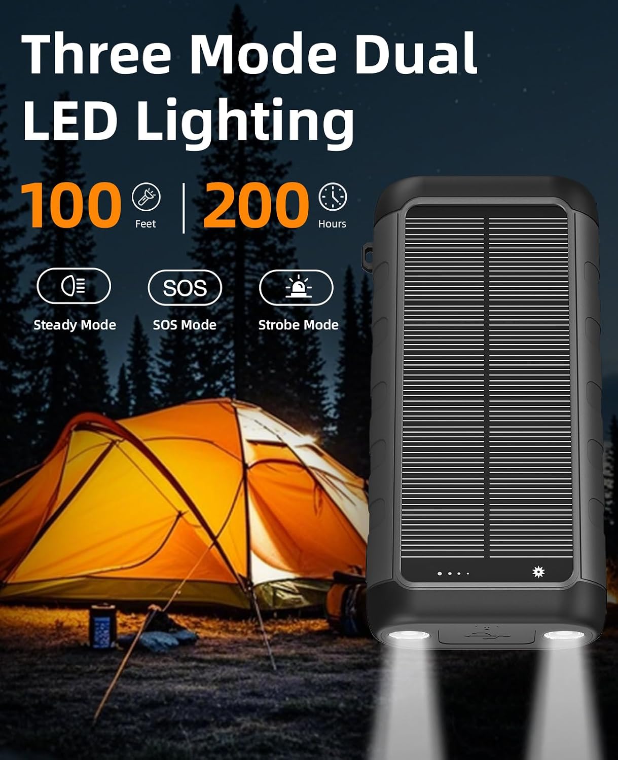 Thumbnail 4 de YELOMIN PS30C Solar Power Bank, 59,800mAh, 15W Wireless Charging & Hand Crank