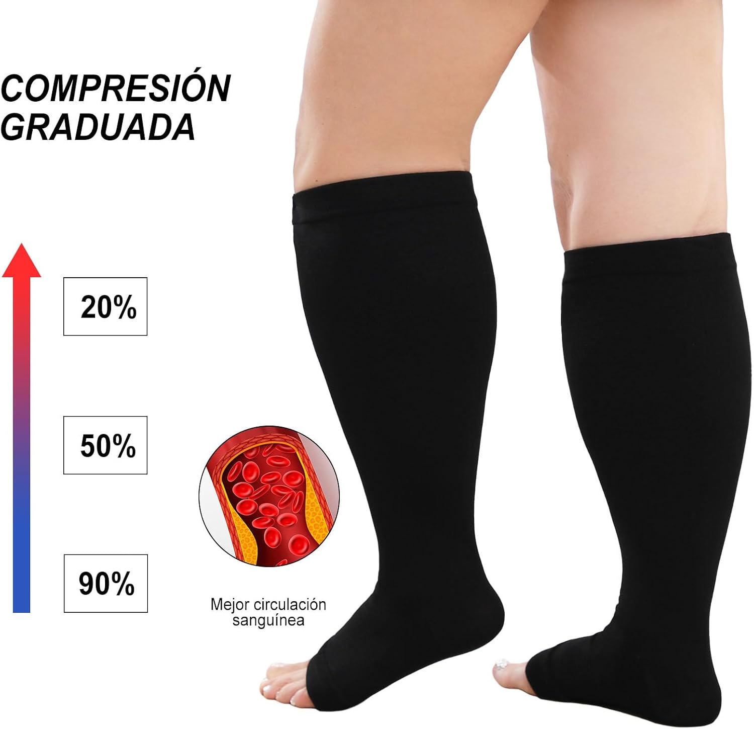 Thumbnail 2 de PUTUO Calcetines de Compresión 3XL