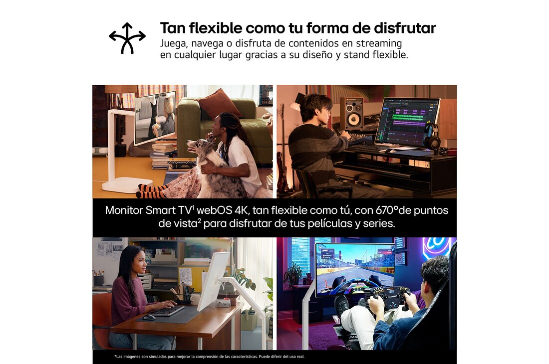 Thumbnail 3 de LG Smart Monitor Swing 32'' 4K 144 Hz para gaming 📺