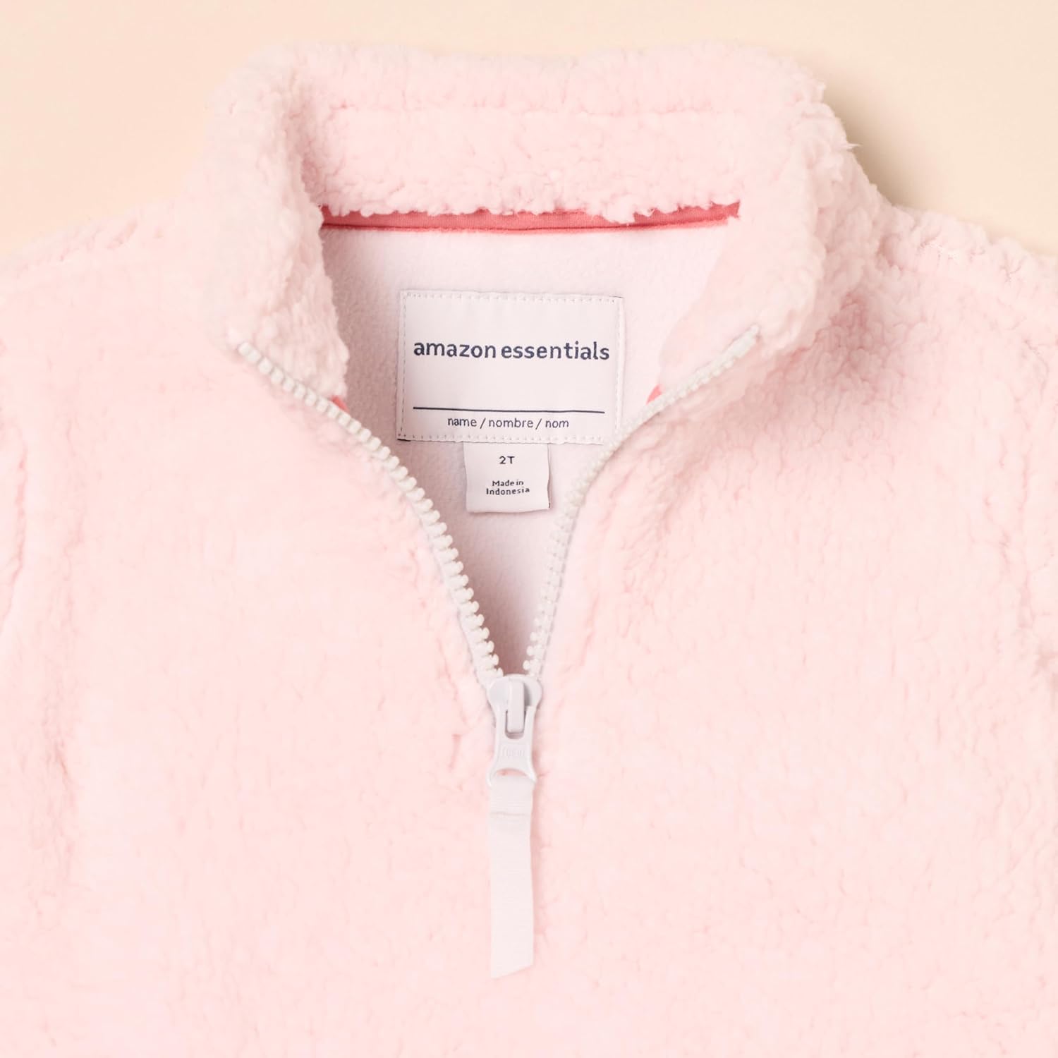 Thumbnail 3 de Amazon Essentials Mädchen Sherpa-Fleece-Jacke mit Viertelreißverschluss
