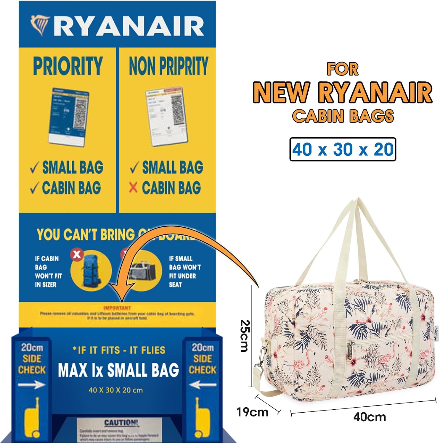 Thumbnail 1 de Narwey Ryanair Handgepäck 20 L 40x30x20