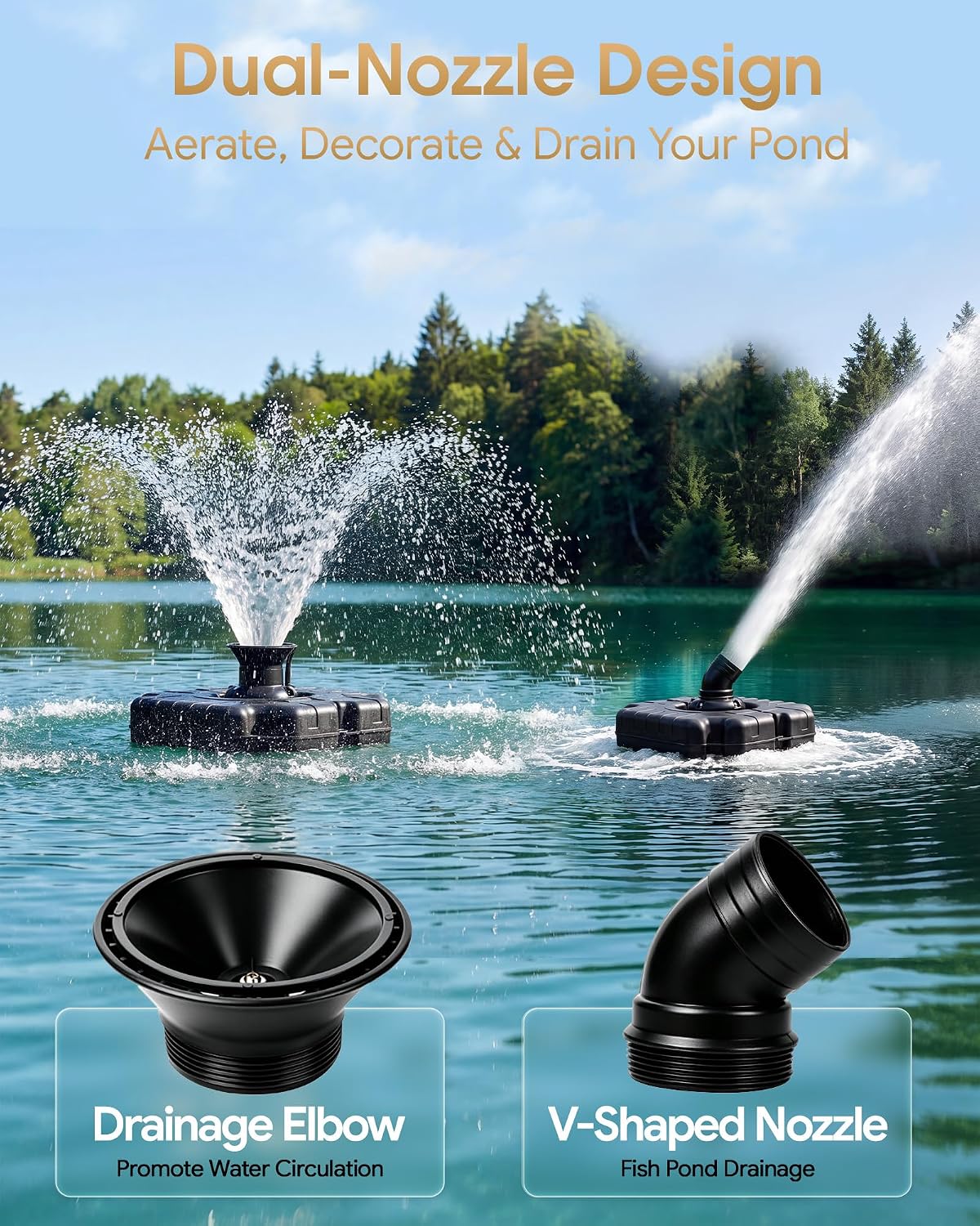 Thumbnail 2 de Pond Fountain Aerator 1HP
