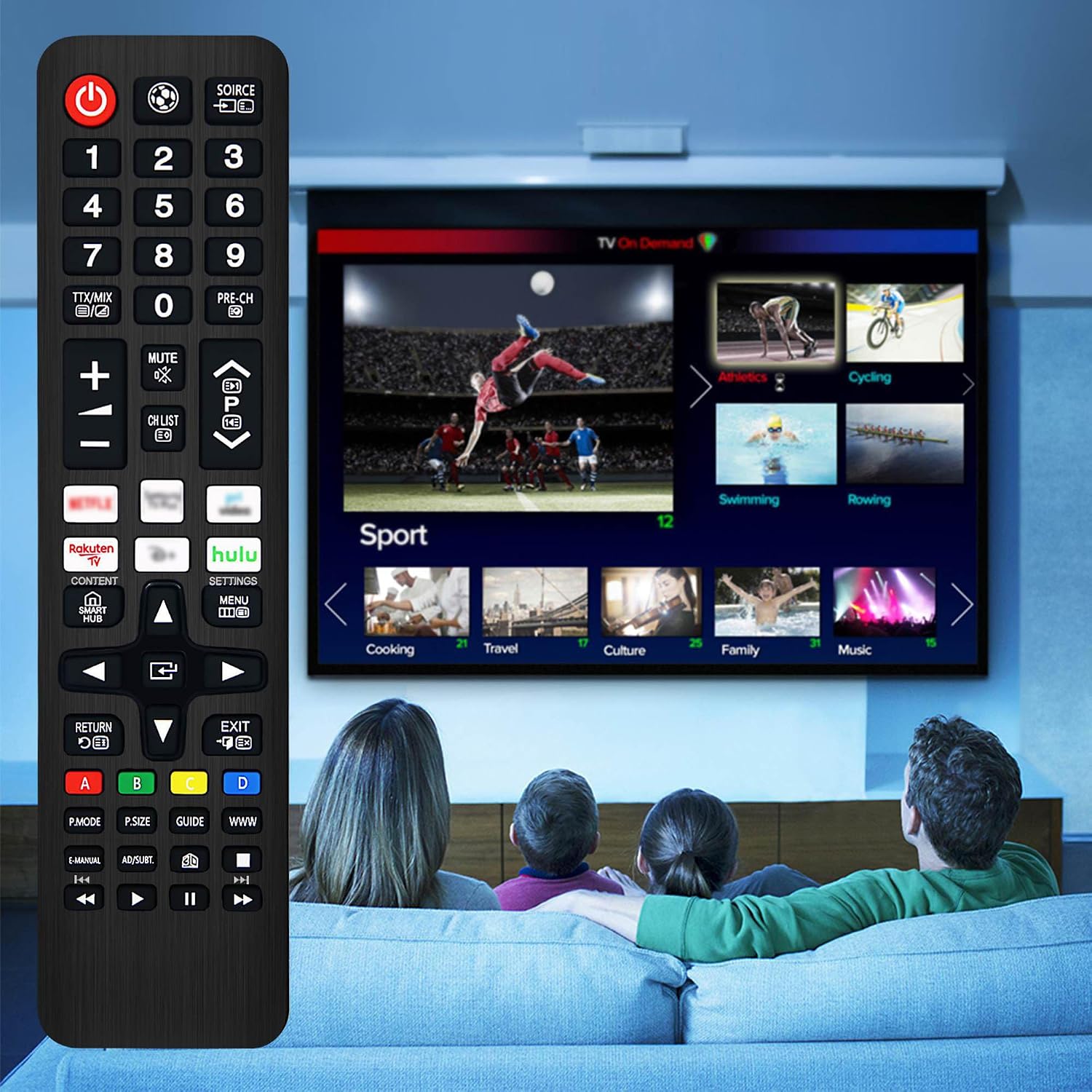Detalle de Replacement Samsung TV Remote for Samsung Smart TV – No Setup Needed