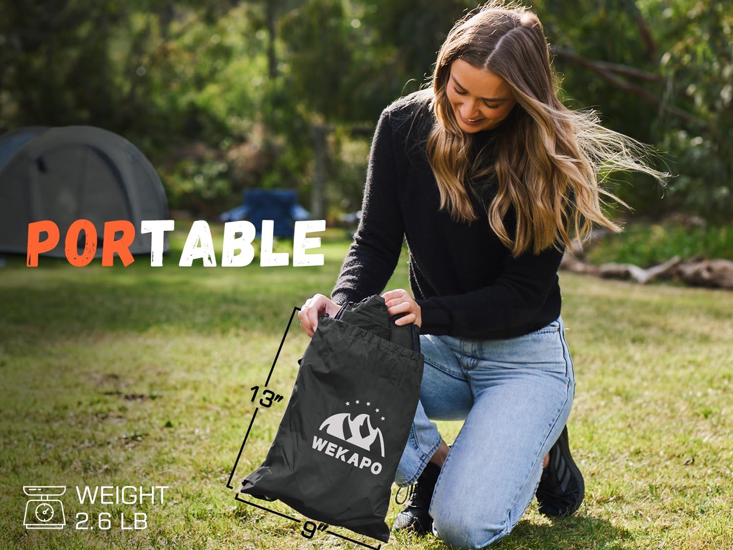 Thumbnail 1 de WEKAPO Inflatable Couch Air Lounger Chair (Portable Blow-Up Sofa for Camping & Beach)
