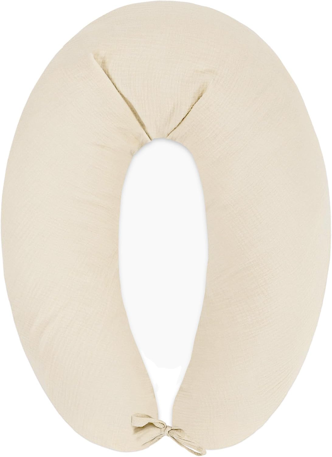 Detalle 2 de Totsy Baby Seitenschläferkissen (190 cm) mit Musselin-Bezug – Pregnancy Pillow für Seitenschläfer