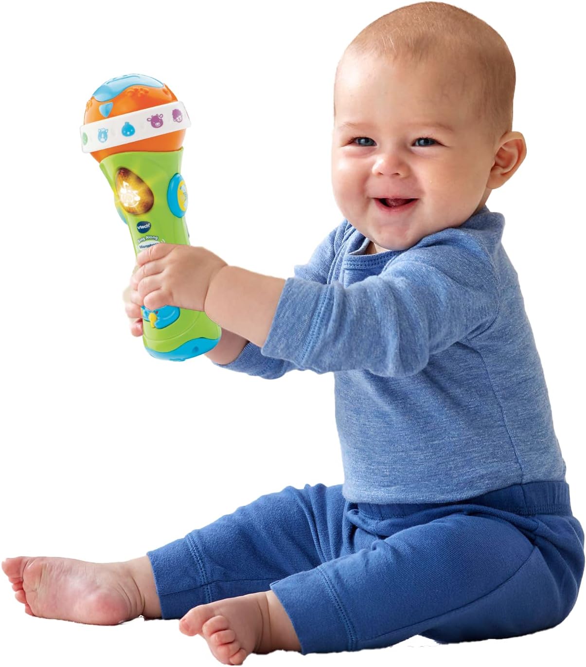 Detalle de VTech Sing Along Microphone for Kids (78763) – A playful first toy for language and musical exploration