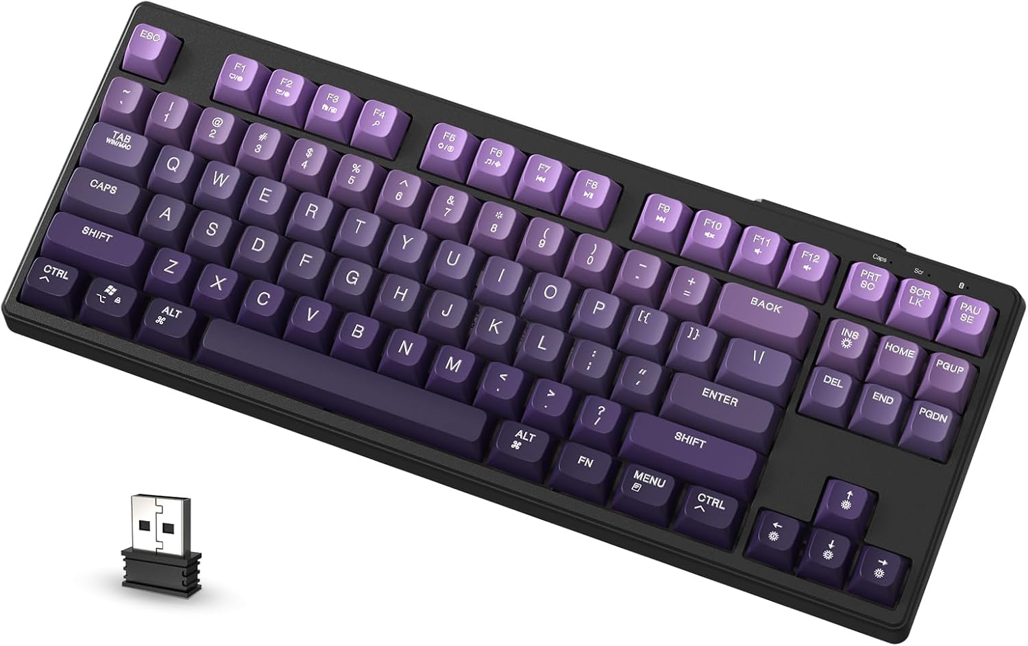 Detalle de Attack Shark Freewolf M87 tastiera 80%