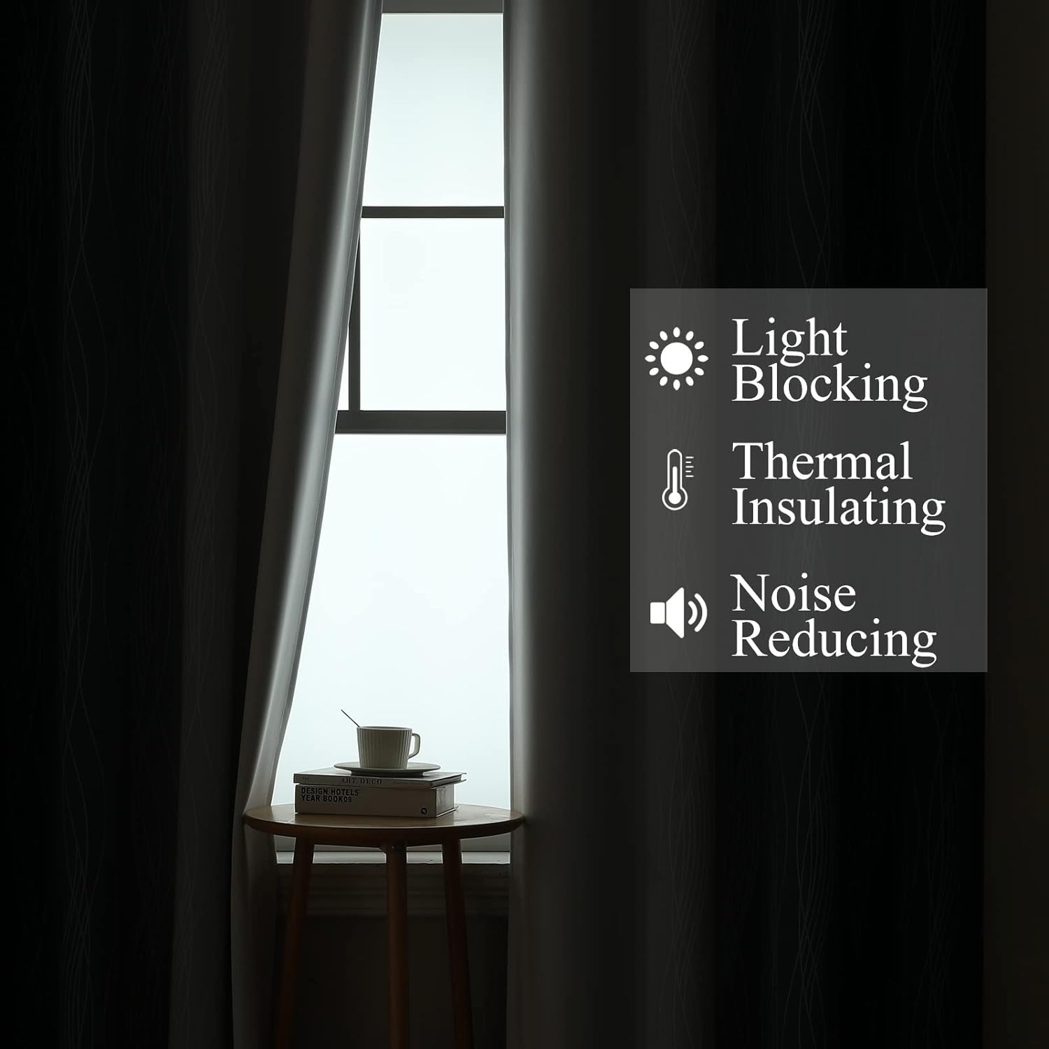 Detalle de Estelar Textiler Ombre Blackout Curtains 84in