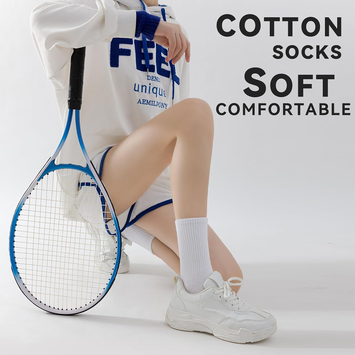Thumbnail 3 de Wamicu Dünne Tennissocken Damen 5 Paar