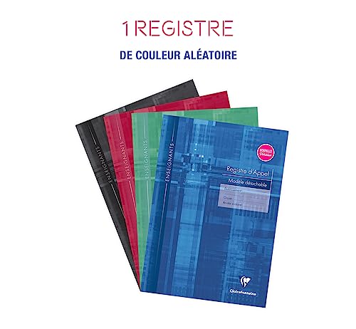 Thumbnail 1 de Clairefontaine 3039C Registre d'Appel Journalier pour Enseignants – A4, 32 Pages, Marges Détachables