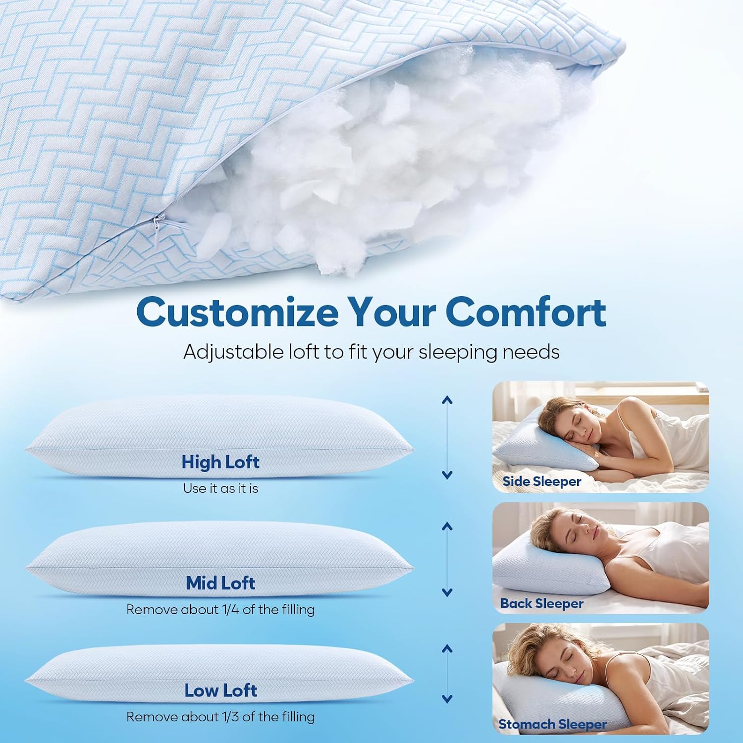 Detalle 1 de DOWNCOOL Cooling Pillows, Queen Size
