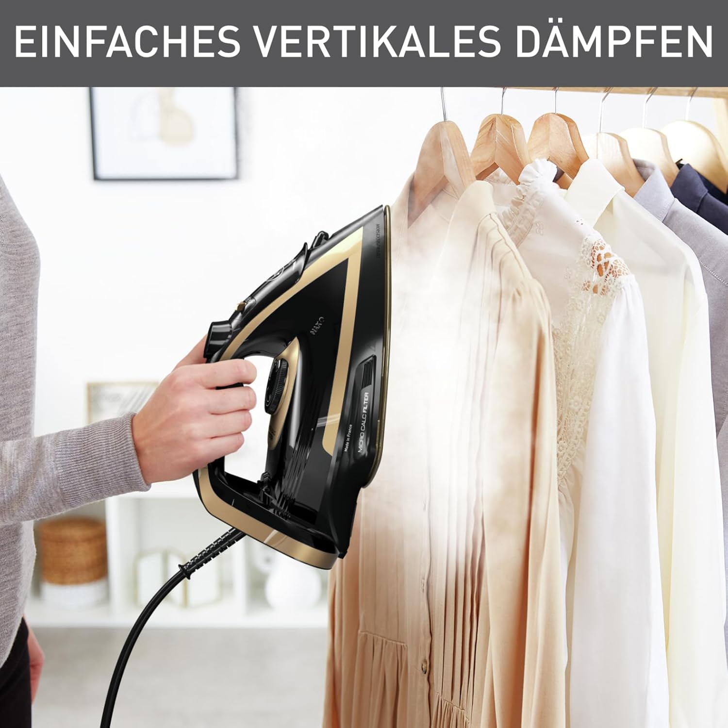 Thumbnail 5 de Tefal Puregliss Dampfbügeleisen FV8064 – bis zu 50 g/Min. variabler Dampf & 280 g/Min. Dampfstoß