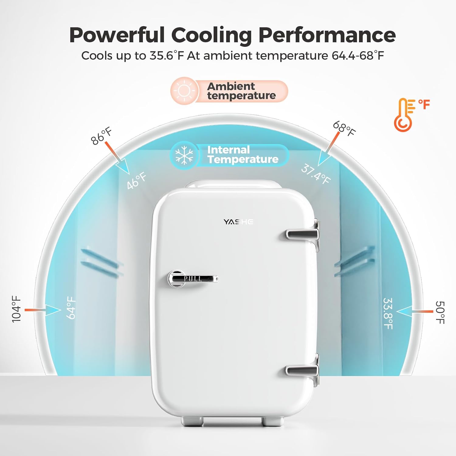 Thumbnail 3 de YASHE Mini Fridge 4 Liter Cooler Warmer