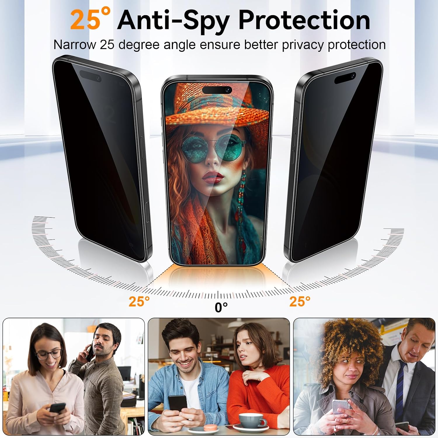 Detalle 2 de Ksleri Sichtschutz Panzerglas 3er Set iPhone 17 Pro