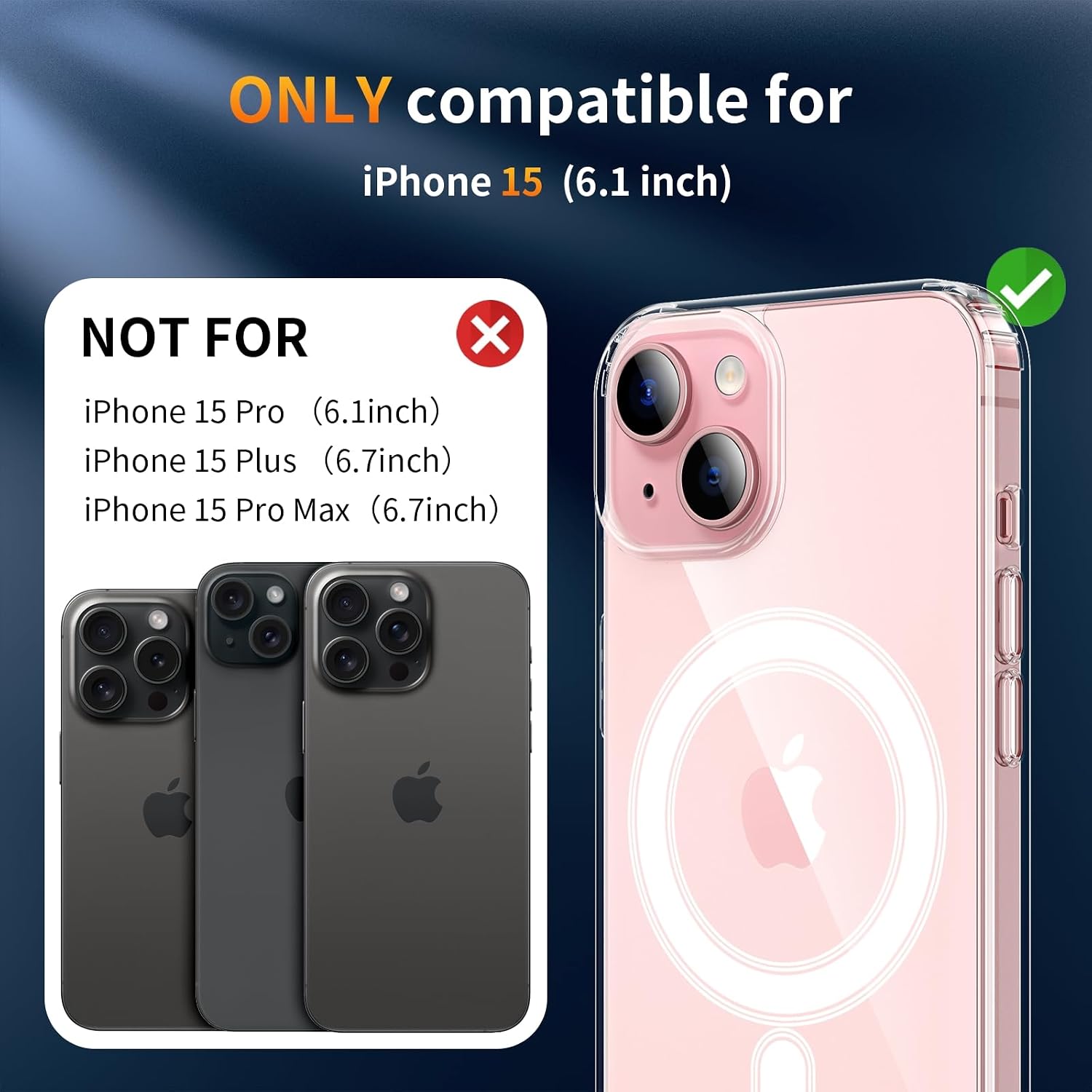 Detalle 2 de iPhone 15 magnetic case 6.1 inch
