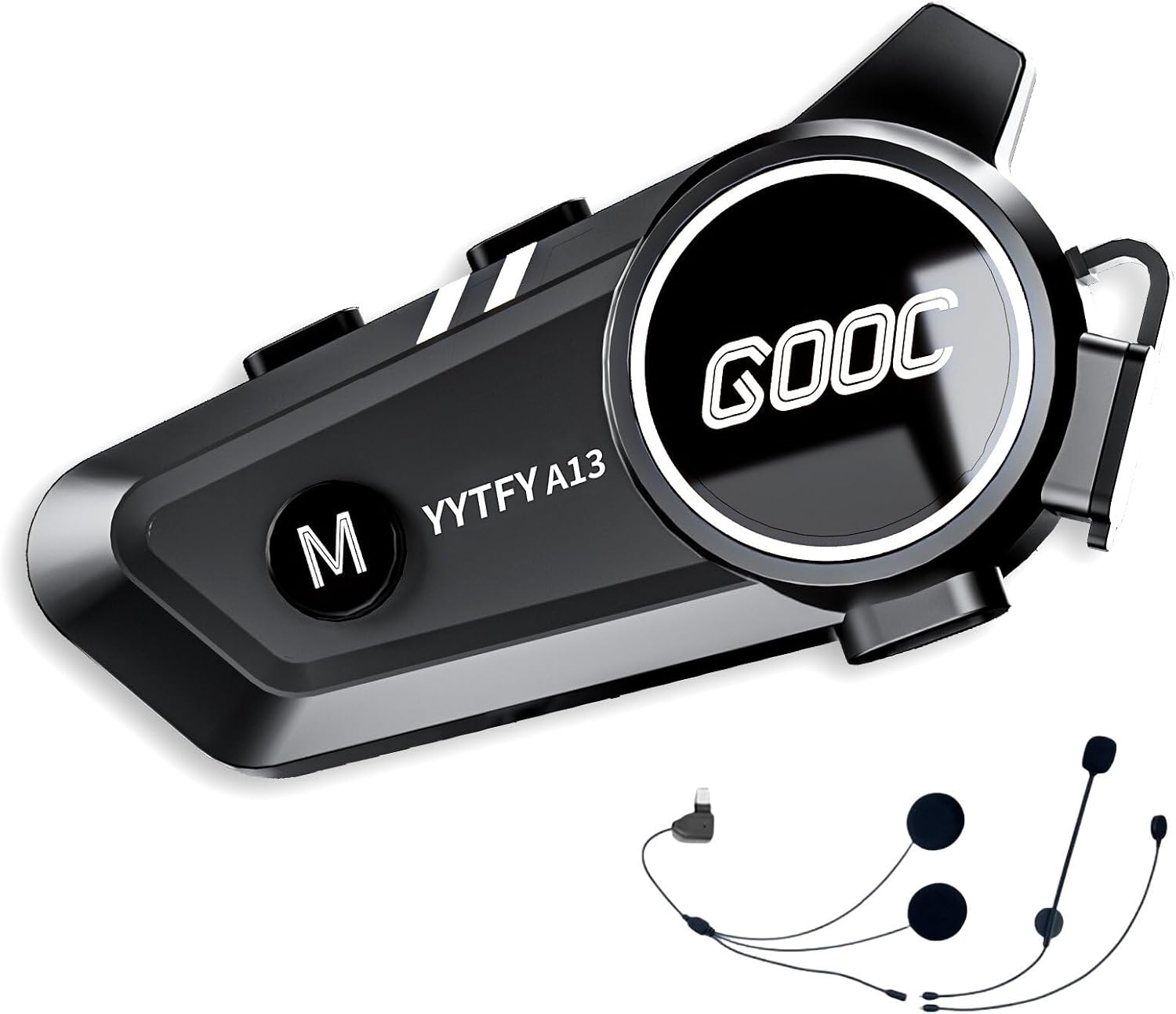 Detalle de YYTFY Motorrad Headset Bluetooth 5.3 – IP67, 1500 mAh, Sprachassistent, Helm-Lautsprecher