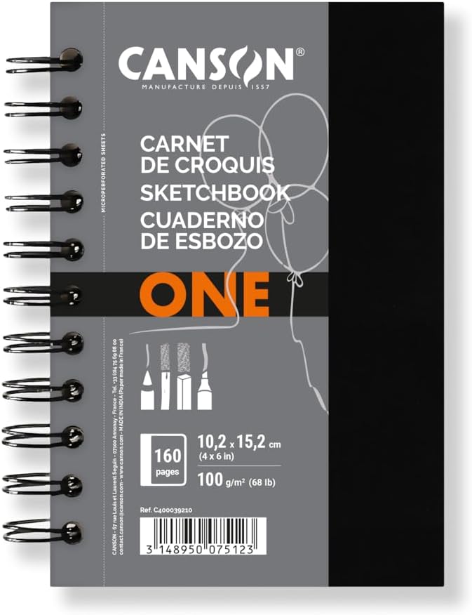 Thumbnail 5 de Canson One Album Spiralato con Carta 100 g/m², 80 fogli, 21,6 x 27,9 cm – Grana Leggera