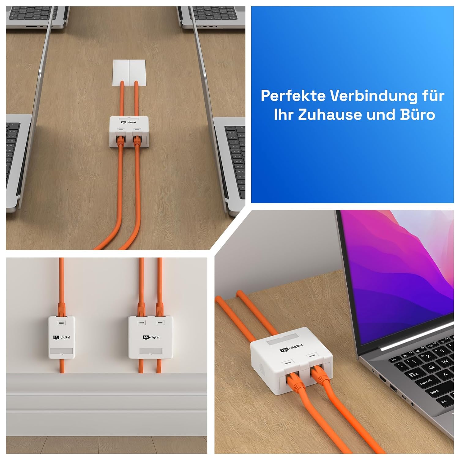 Thumbnail 5 de HB-DIGITAL Anschlussbox CAT 7 2-Port