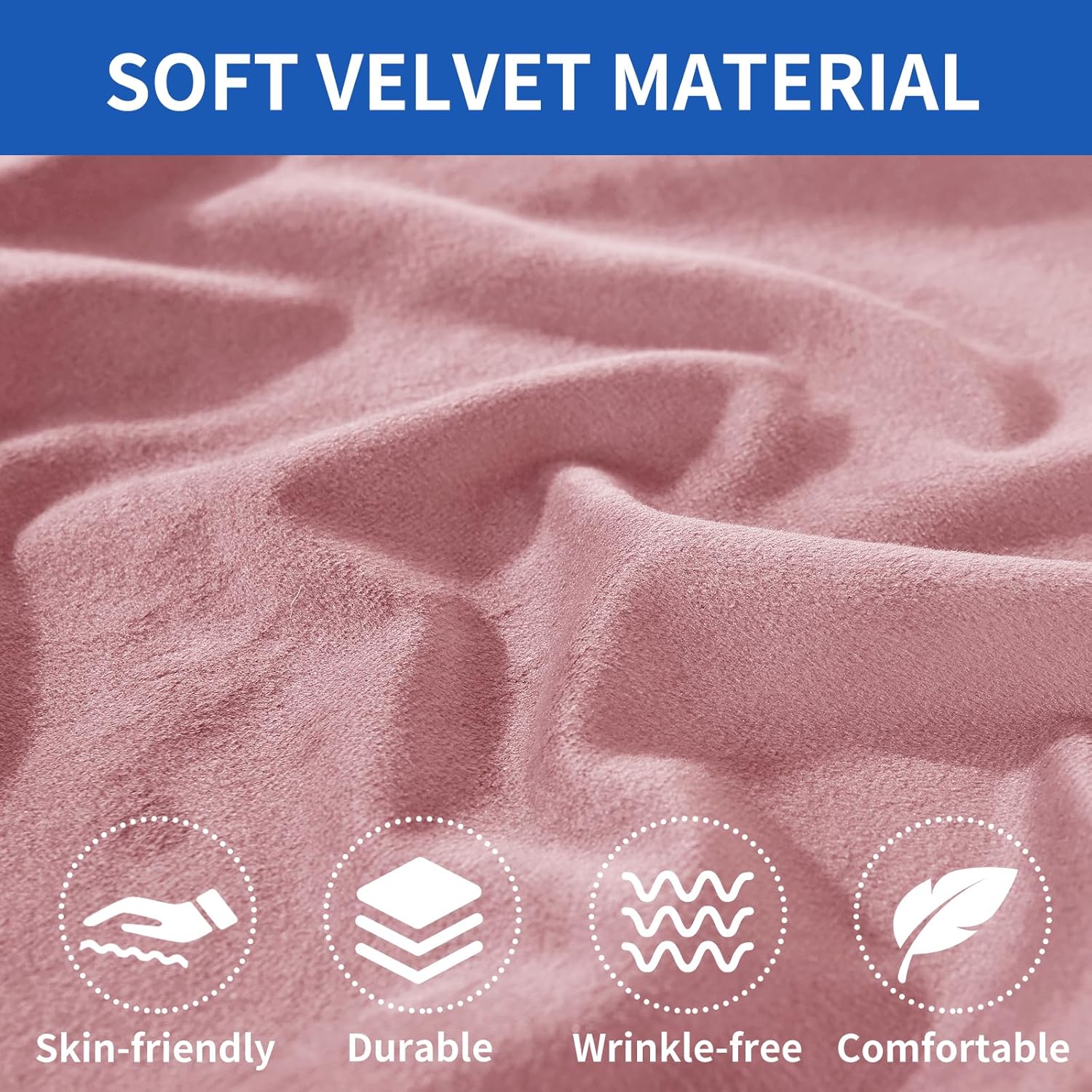 Thumbnail 3 de Ystyle Copriseduta Divano Elasticizzato in Velluto Rosa – Copri Cuscini Universale Antiscivolo