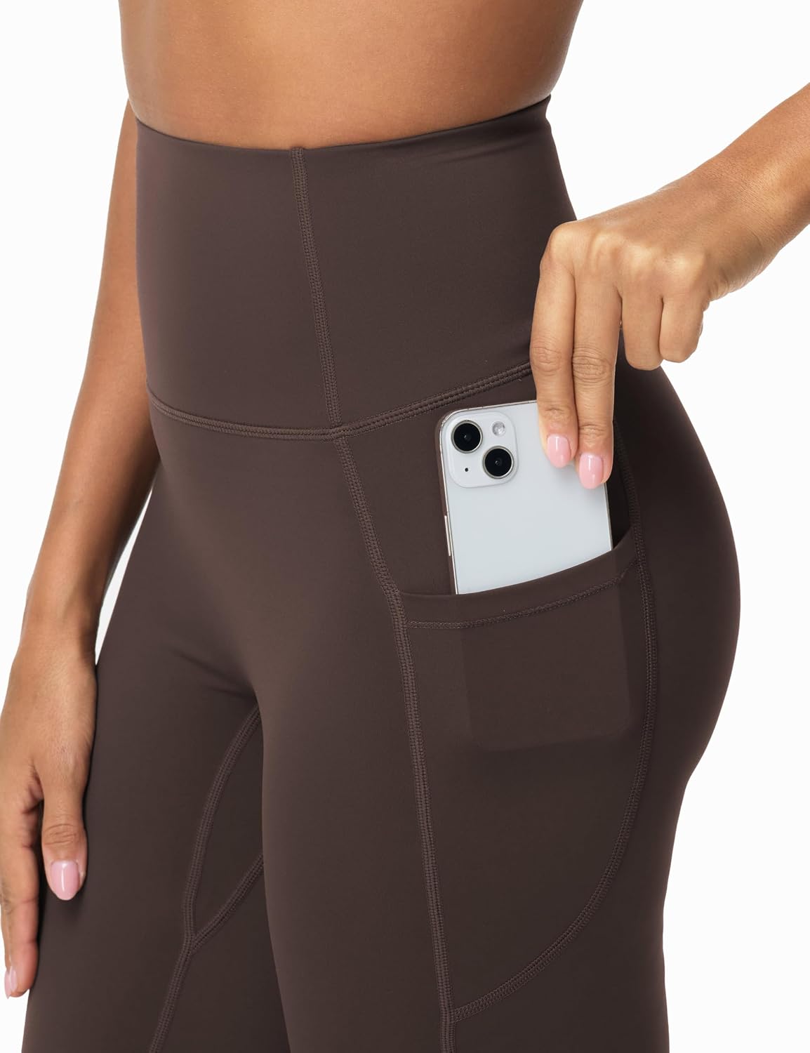 Thumbnail 4 de THE GYM PEOPLE Women's Scrunch Butt Flared Leggings, High Waist, 4-Way Stretch