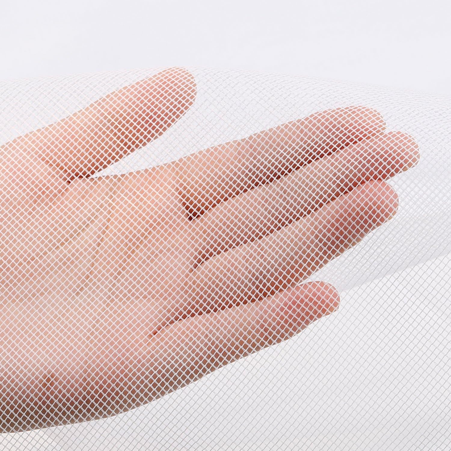 Thumbnail 3 de MYCARBON Moustiquaire de fenêtre sans perçage découpable (150 x 180 cm, blanc) avec bande auto-adhésive