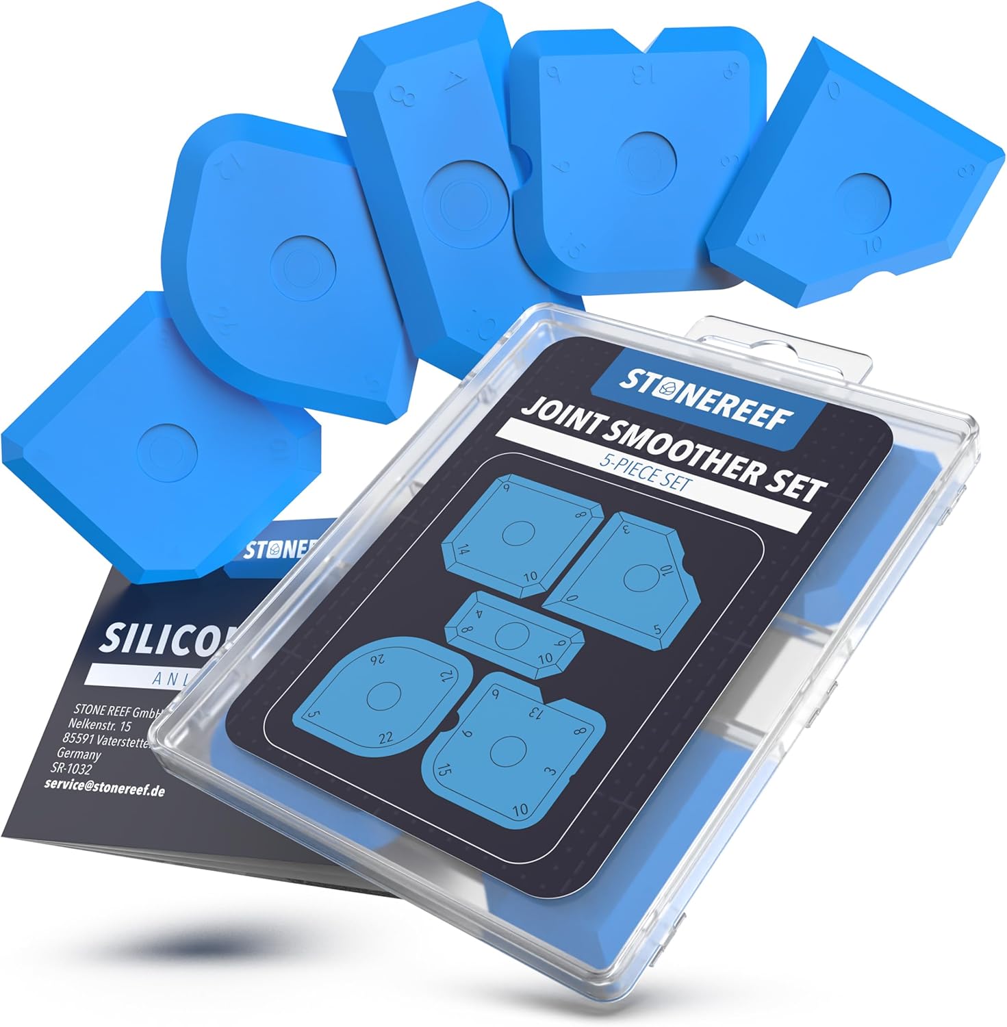 Thumbnail 6 de 23 Piece Grouting Tool Set – Silicone Sealant Remover, Grout Scraper with 10 Blades, Sealant Knife, Plastic Spatula, 2 Sealant Applicators & 5 Finishing Tools