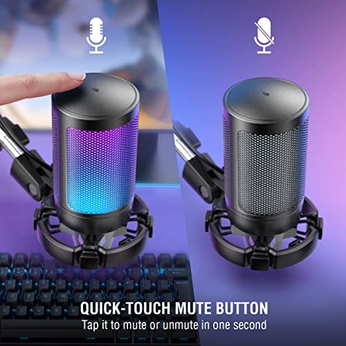 Detalle de FIFINE A6T USB Gaming Microphone Kit Review