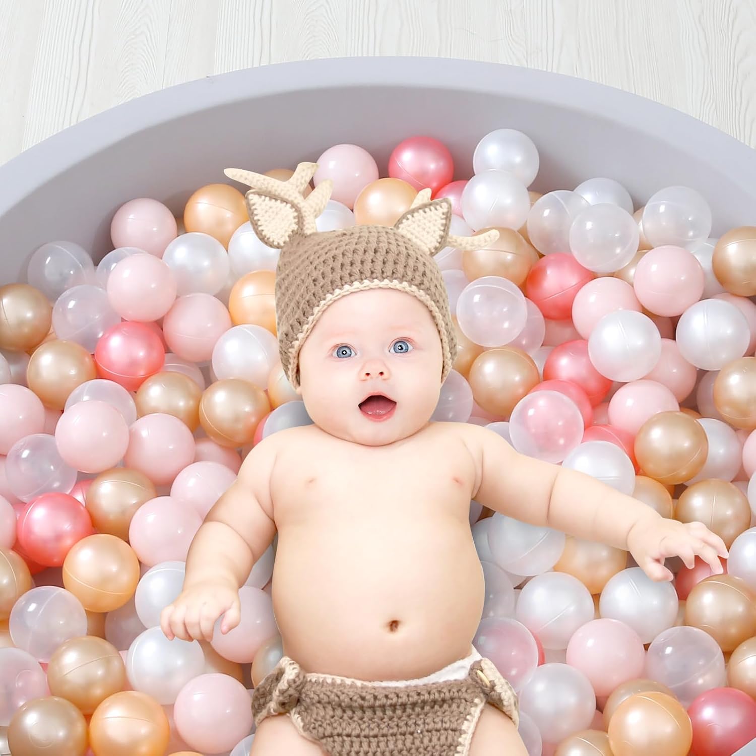 Detalle 2 de STARBOLO 200-Pack Ball Pit Balls for Toddlers (2.2in) — Crush-Proof, BPA & Phthalate Free, 6-Color Set