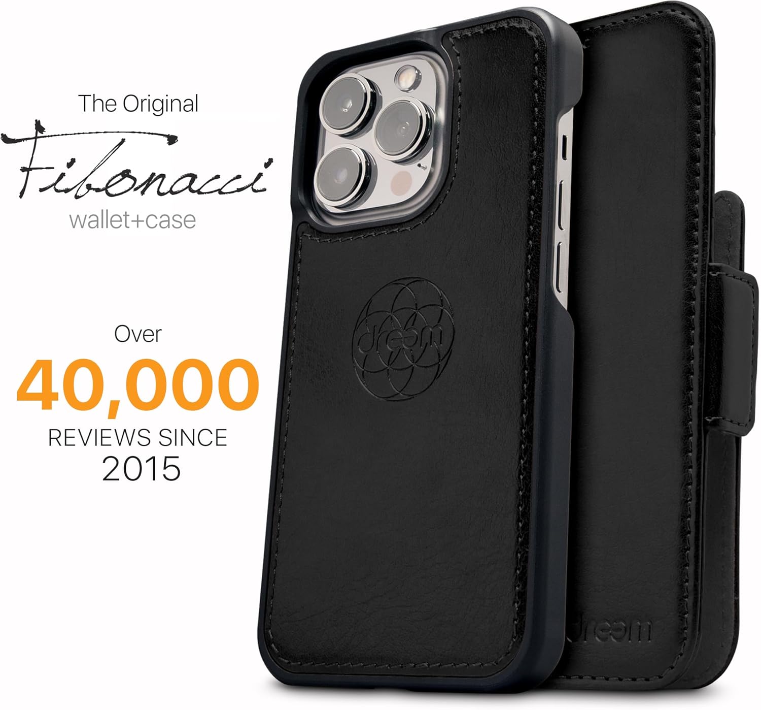Detalle 2 de Dreem Fibonacci Wallet Case for iPhone 13 Pro Max – 2-in-1 MagSafe, RFID Protection, Vegan Leather Folio