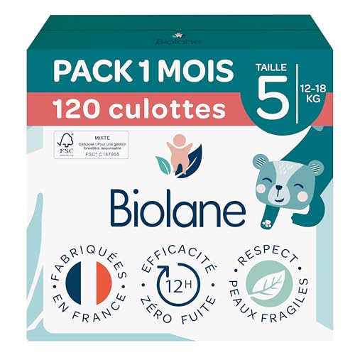 Detalle de BIOLANE Pants taille 5 — 120 couches pour 12–18 kg 👶