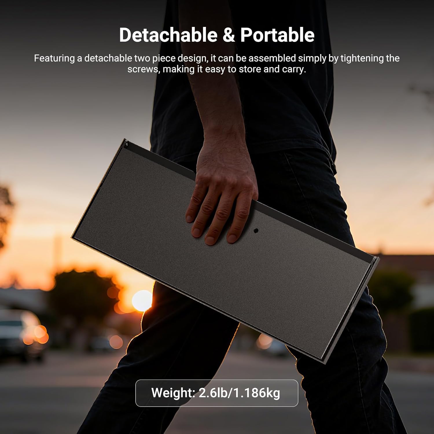 Thumbnail 5 de NEEWER MS016A 15×11×0.5" metal laptop/projector tray holder for tripod (detachable)