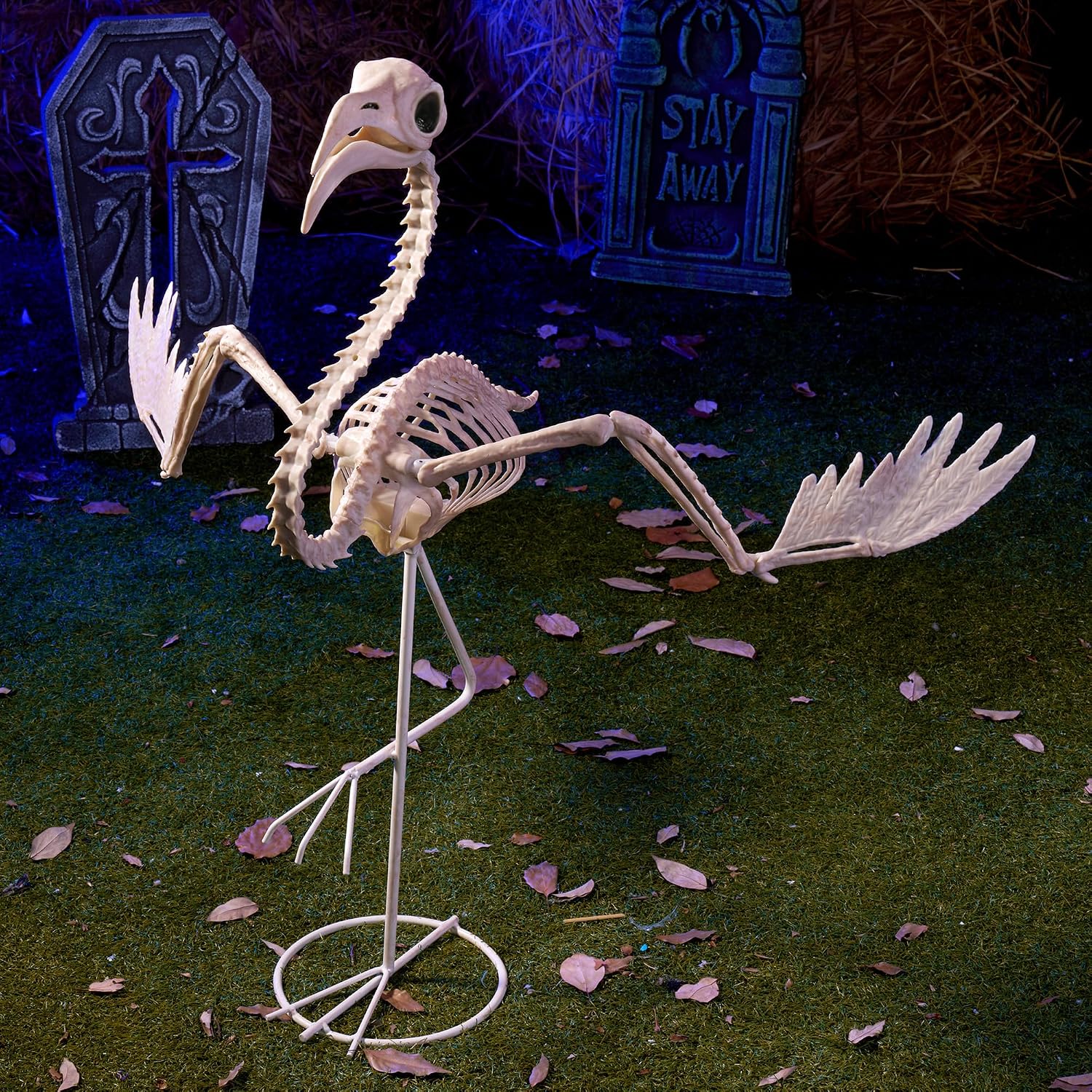 Thumbnail 6 de JOYIN 16281 Flamingo Skeleton Halloween Decoration, 27.6-Inch Posable Plastic