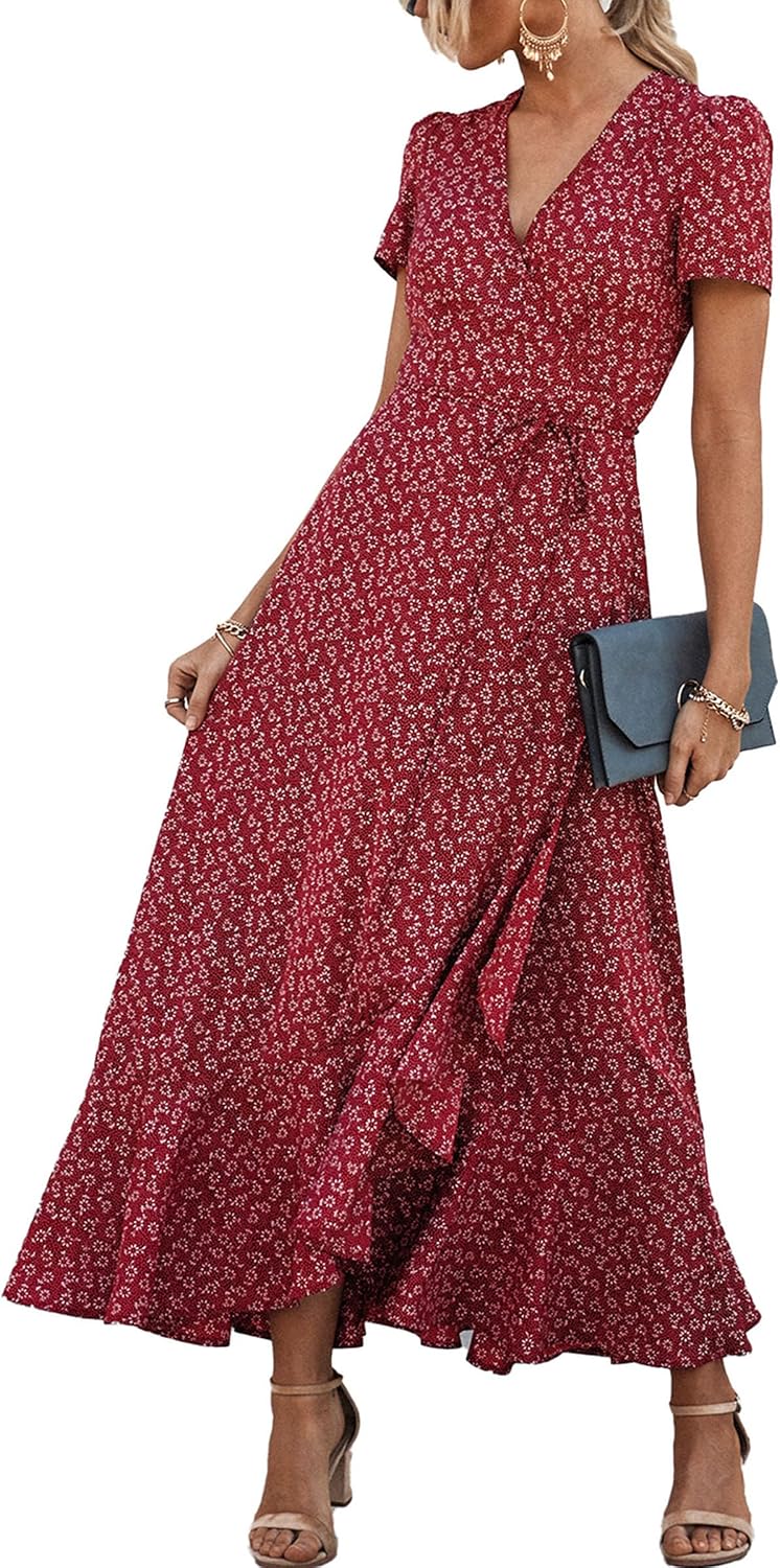 Detalle de PRETTYGARDEN Boho Floral Maxi Dress