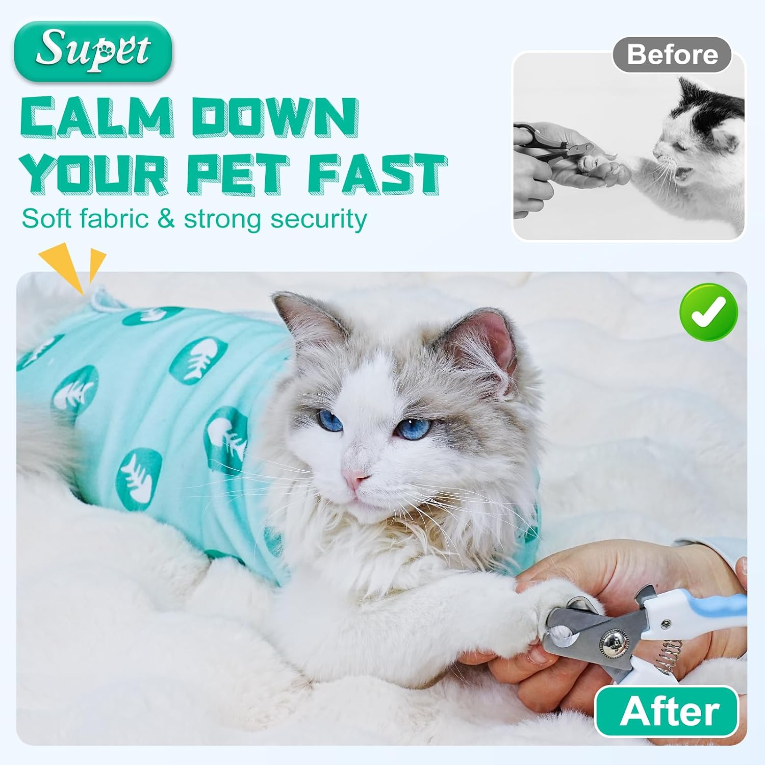 Detalle de Supet Cat Grooming Wrap
