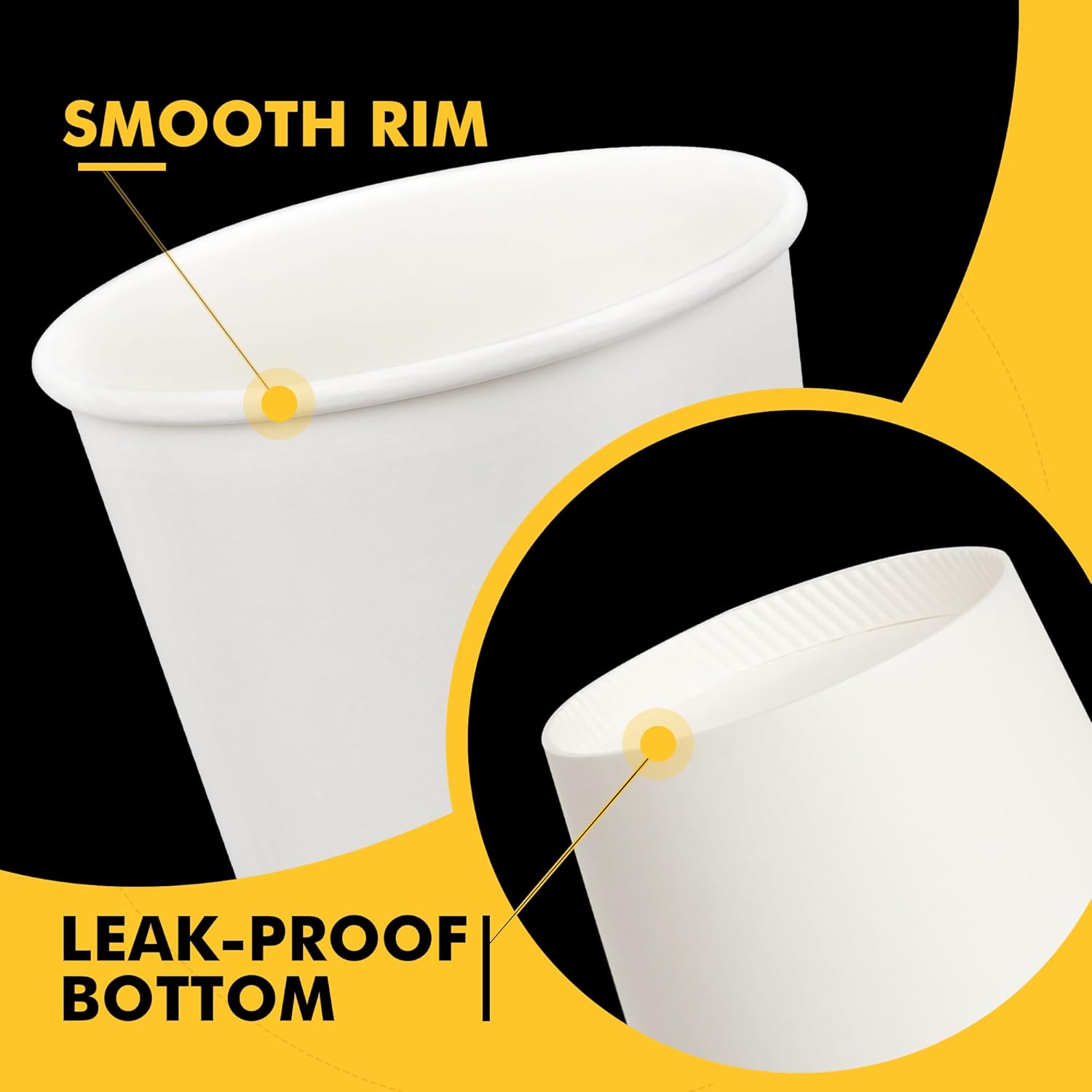 Thumbnail 3 de RACETOP 12 oz Disposable Paper Coffee Cups 50-Pack