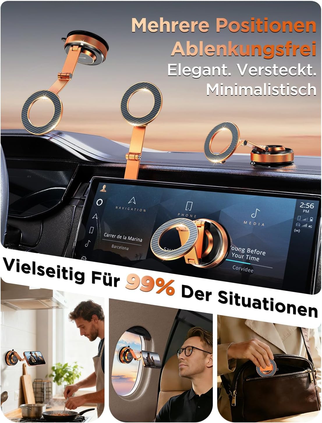Detalle 2 de MSXTTLY Vmag S3 Handyhalterung mit Magnetring