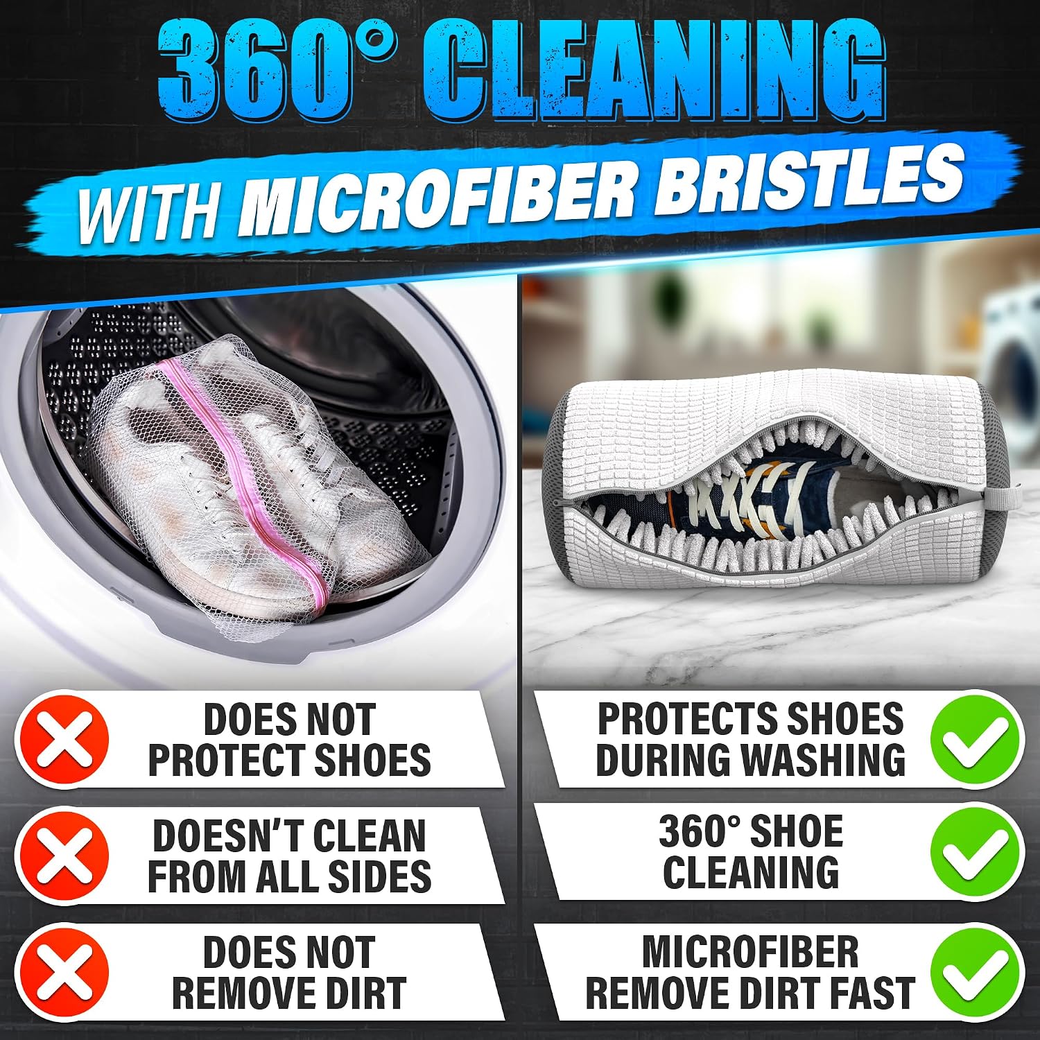 Detalle 2 de XXL Shoe Washing Machine Bags