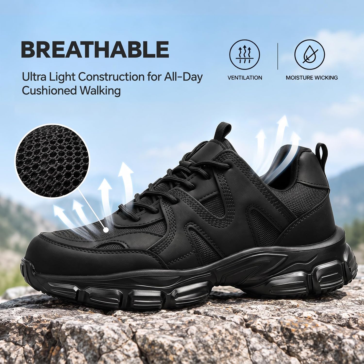 Detalle 2 de Steel Toe Work Shoes with EVA Outsole