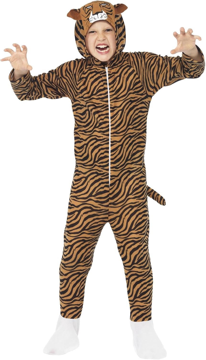 Detalle de SMIFFYS Costume da tigre Tuta integrale 4-6 anni 🐯