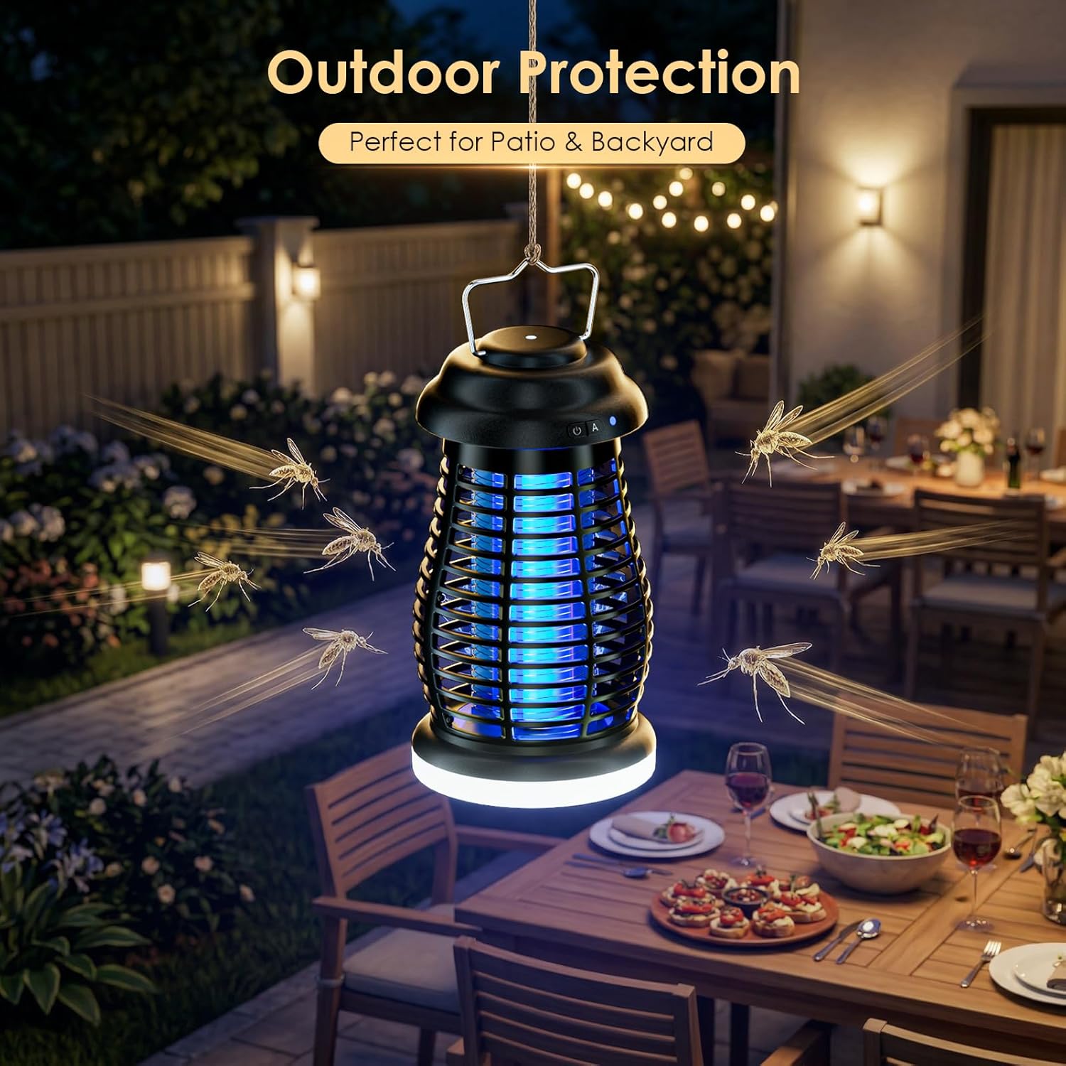 Thumbnail 5 de Cordless Bug Zapper Outdoor 4200V: Portable, Rechargeable Mosquito Killer for Outdoor Spaces
