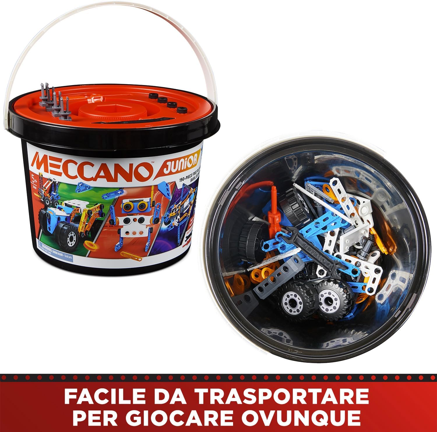 Thumbnail 6 de BANDAI Meccano Junior Barile 150 pezzi – Kit di costruzione per 5 modelli